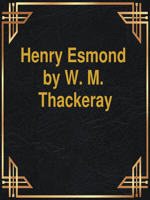 cover image of Henry Esmond (Unabridged)